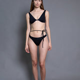 Belted G Swim Brief - Black (PO)