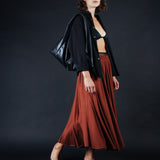 Norma Maxi Skirt - Burnt Ochre (PO)