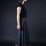 Norma Maxi Skirt - Gunmetal (PO)