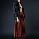 Norma Maxi Skirt - Burnt Ochre (PO)