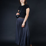 Norma Maxi Skirt - Gunmetal (PO)