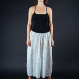 Muscle Halter Cami Maxi Dress - Micro Spot (PO) - Limited Availability