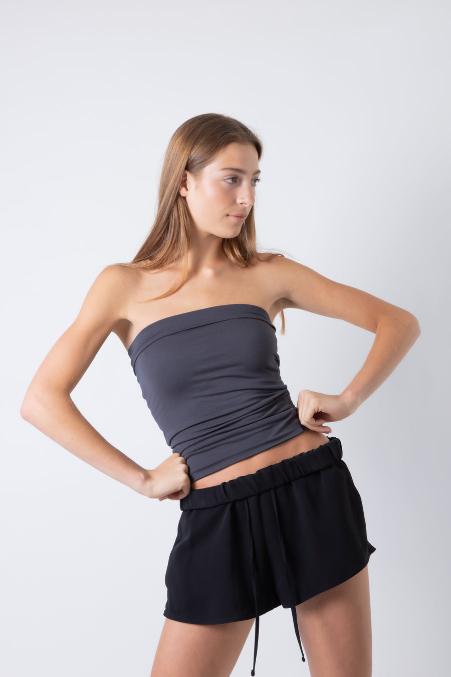 Engineered Tube Top - Gunmetal (PO)