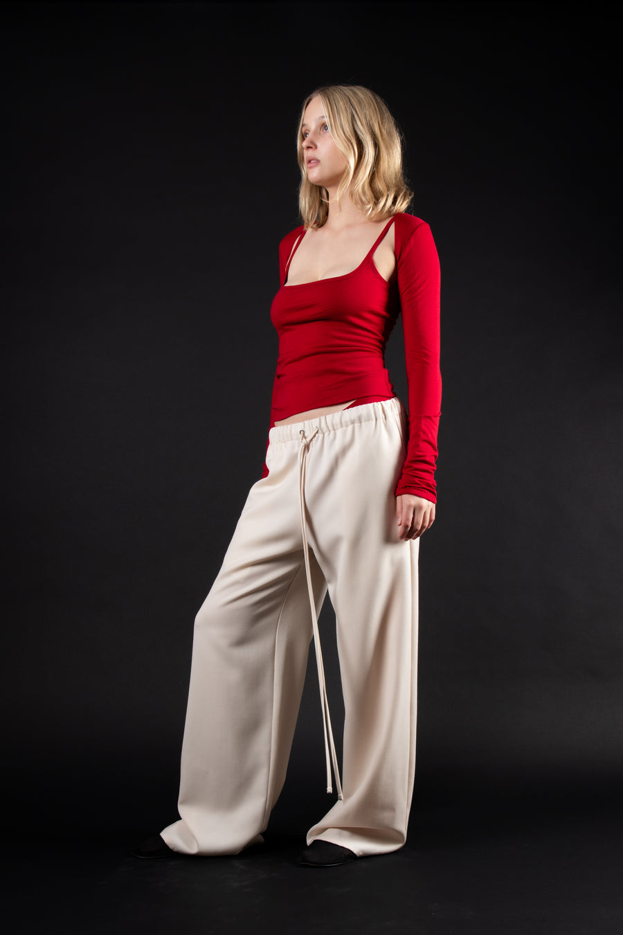 Brenda Bolero - Holiday-Red Merino (PO)