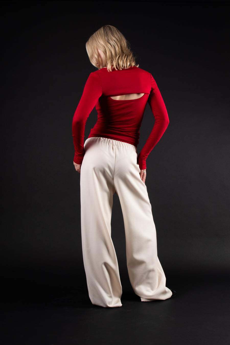 Brenda Bolero - Holiday-Red Merino (PO)