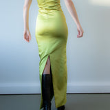 Jillian Maxi Dress - Sour Apple Satin (PO)