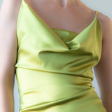 Jillian Maxi Dress - Sour Apple Satin (PO)