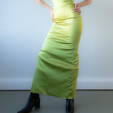 Jillian Maxi Dress - Sour Apple Satin (PO)