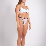 Mesh Mid G Brief - Black on White (PO)