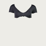 Mini Geraldine Swim Top - Black (Ready-to-Ship)