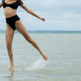 Mini Geraldine Swim Top - Black (Ready-to-Ship)